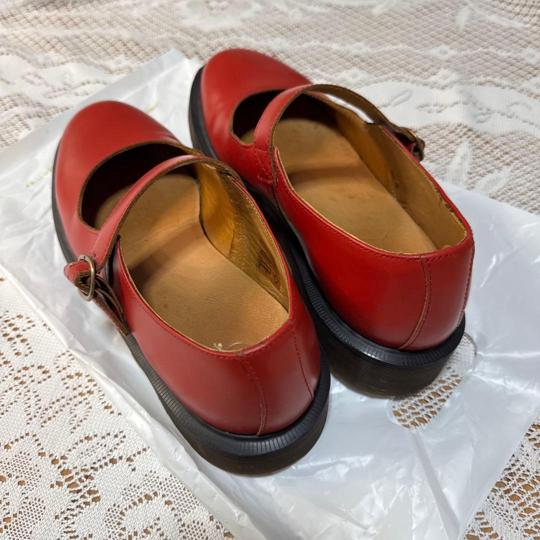ドクターマーチン　メリージェーン　 パンプス　赤　レッド　バーガンディ　UK6