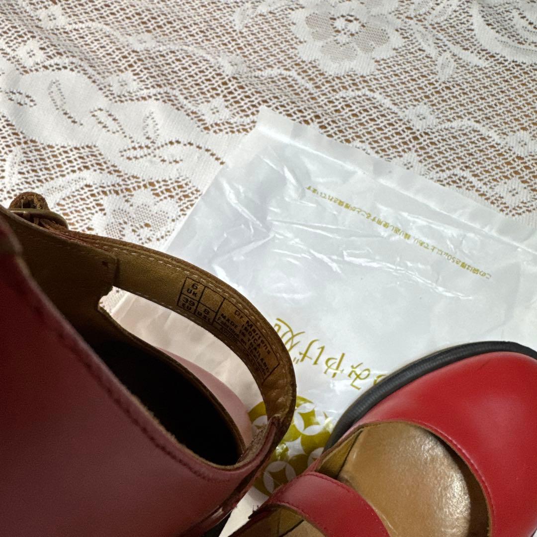 ドクターマーチン　メリージェーン　 パンプス　赤　レッド　バーガンディ　UK6