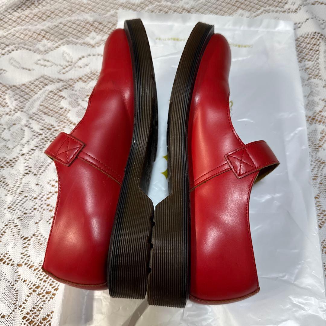 ドクターマーチン　メリージェーン　 パンプス　赤　レッド　バーガンディ　UK6