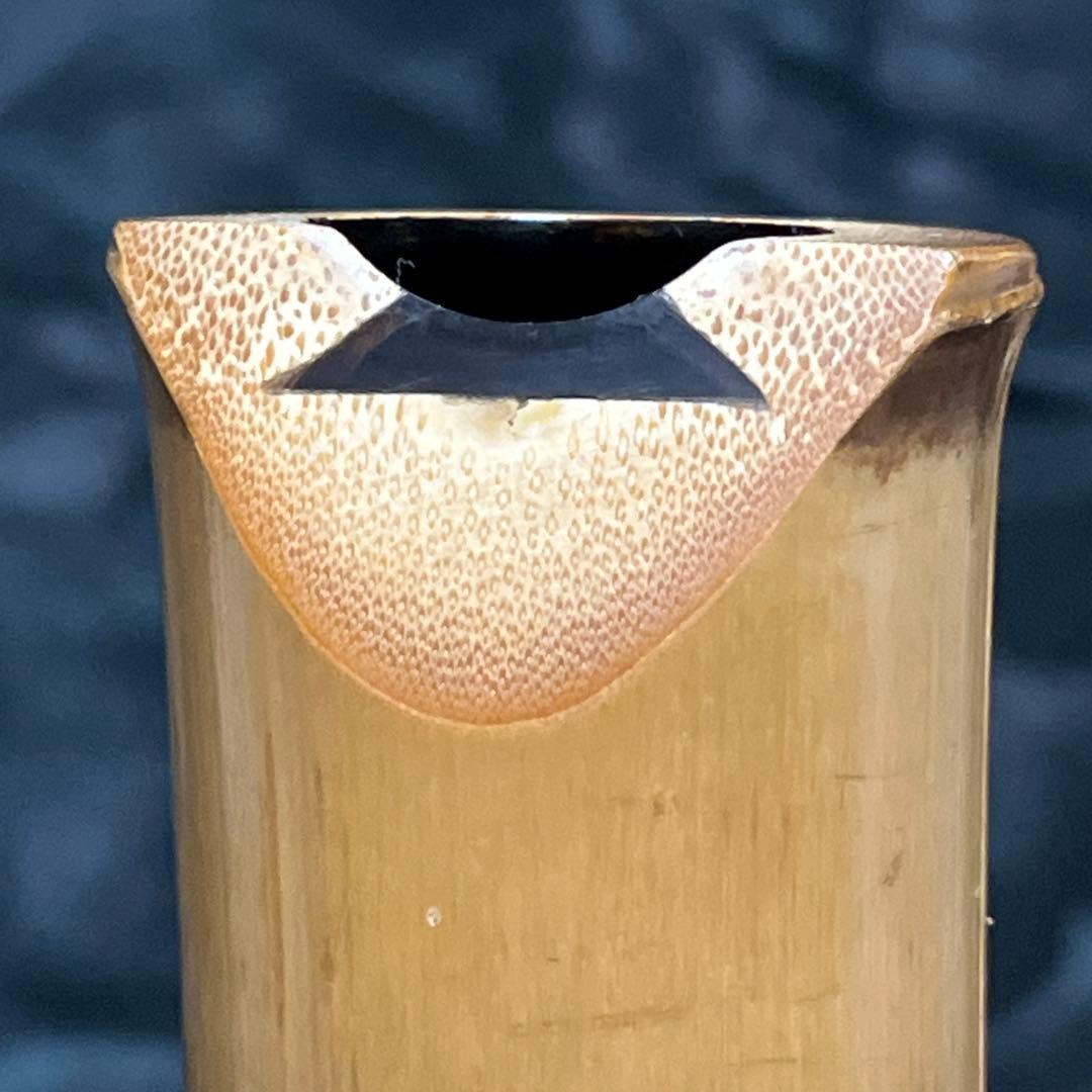 尺八 琴古流 竹治 2尺3寸管 中継ぎ籐巻き銀三線 【音出し確認済み】