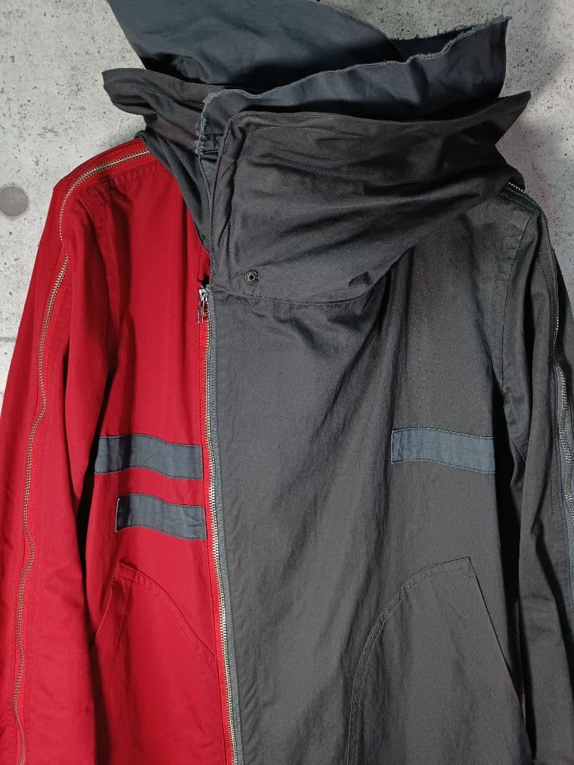 nude:masahiko maruyama モッズコート 赤＆チャコールグレー