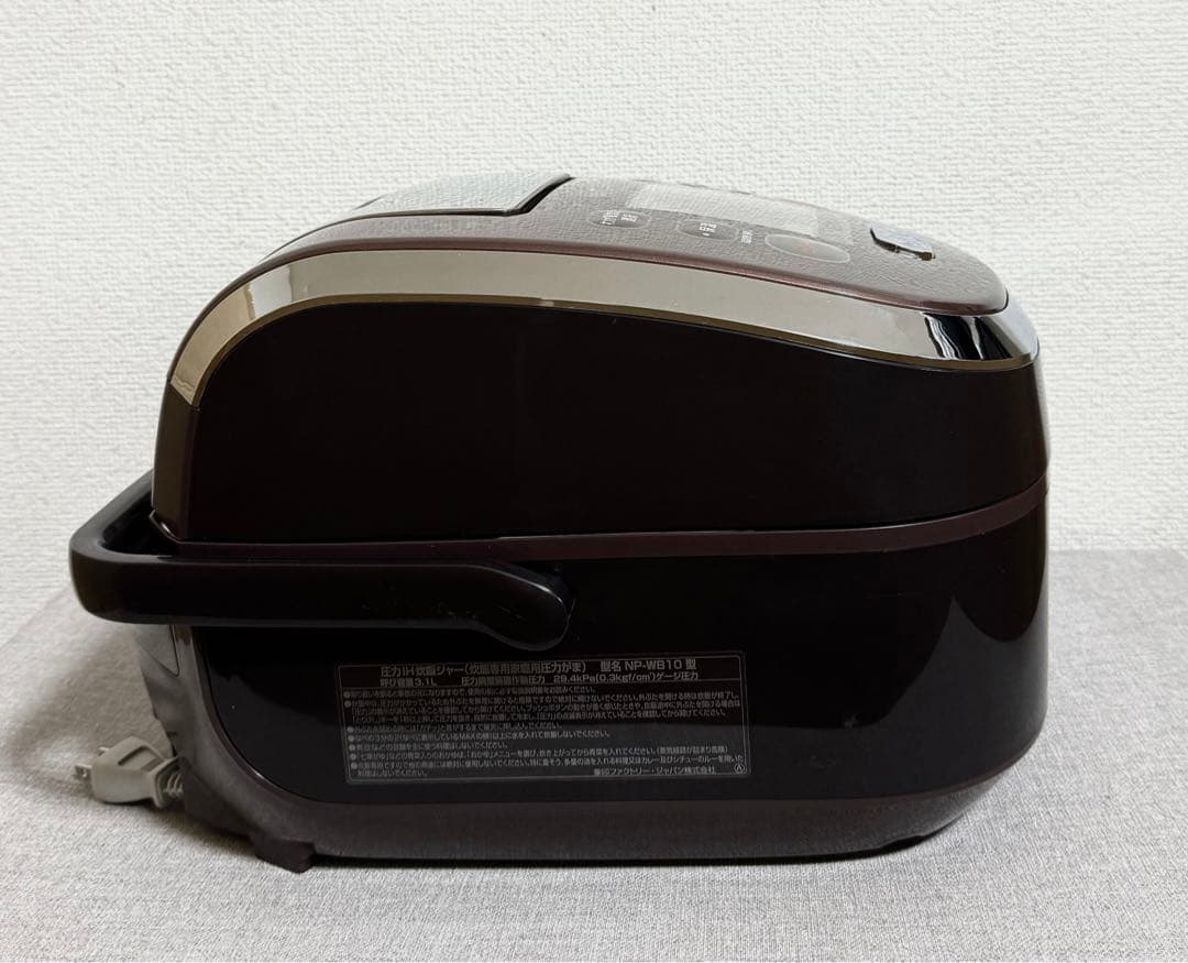 象印 極め炊き 圧力IH炊飯ジャーNP-WB10 動作保証