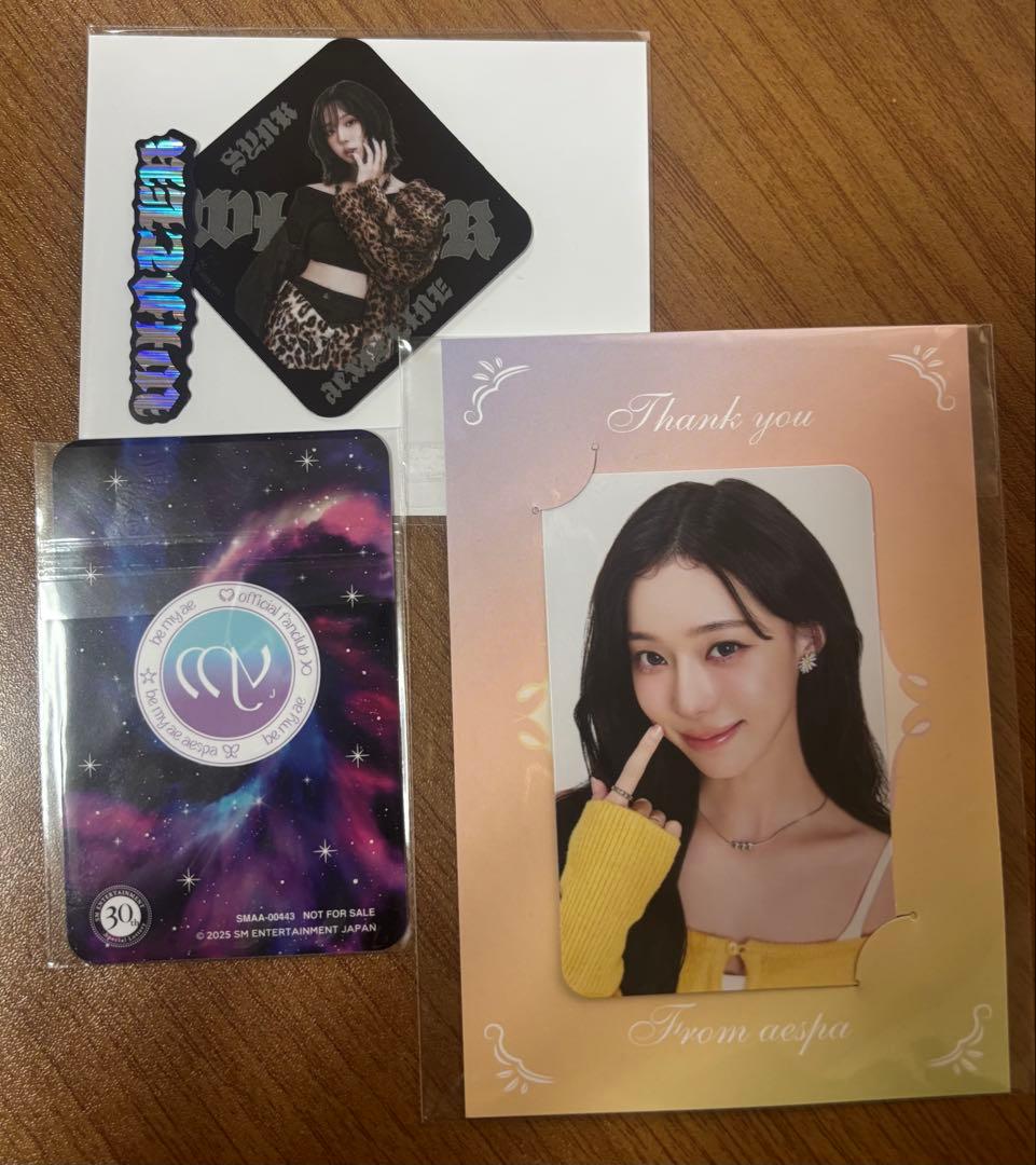 aespa ウィンター ファンクラブ 継続特典　SM 30周年 当選 トレカ