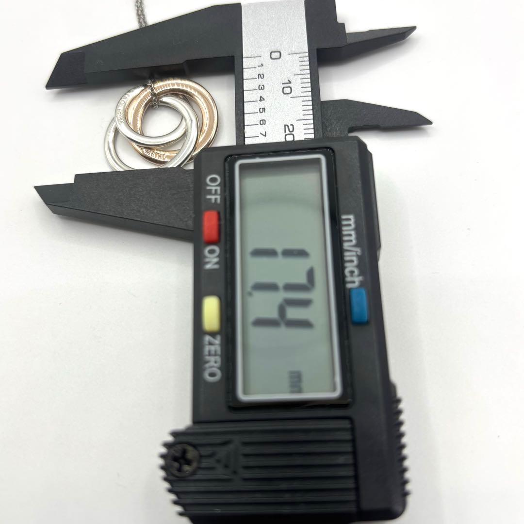 TIFFANY.Co.1837インターロッキング　3連　ルベドメタル×925