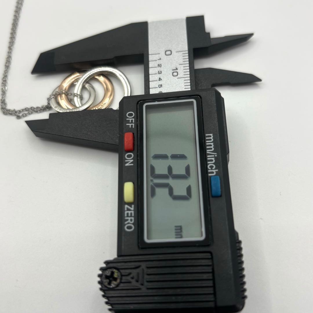 TIFFANY.Co.1837インターロッキング　3連　ルベドメタル×925