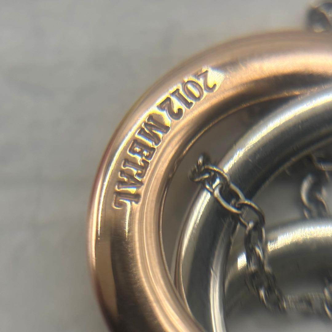 TIFFANY.Co.1837インターロッキング　3連　ルベドメタル×925