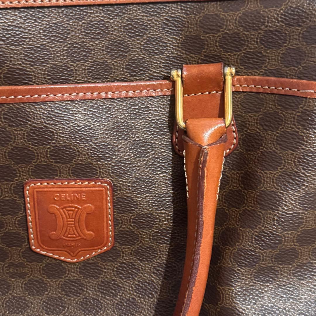 【VINTAGE CELINE/セリーヌ】マカダム　ボストンバッグ