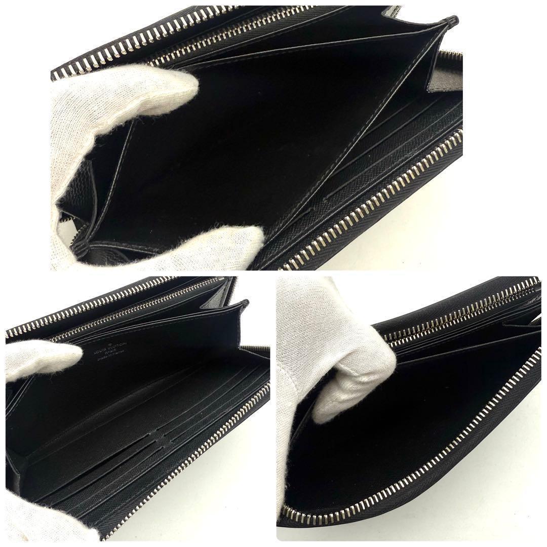 【使用感少ない】ルイヴィトン エピ ジッピーウォレット ノワール 黒 長財布