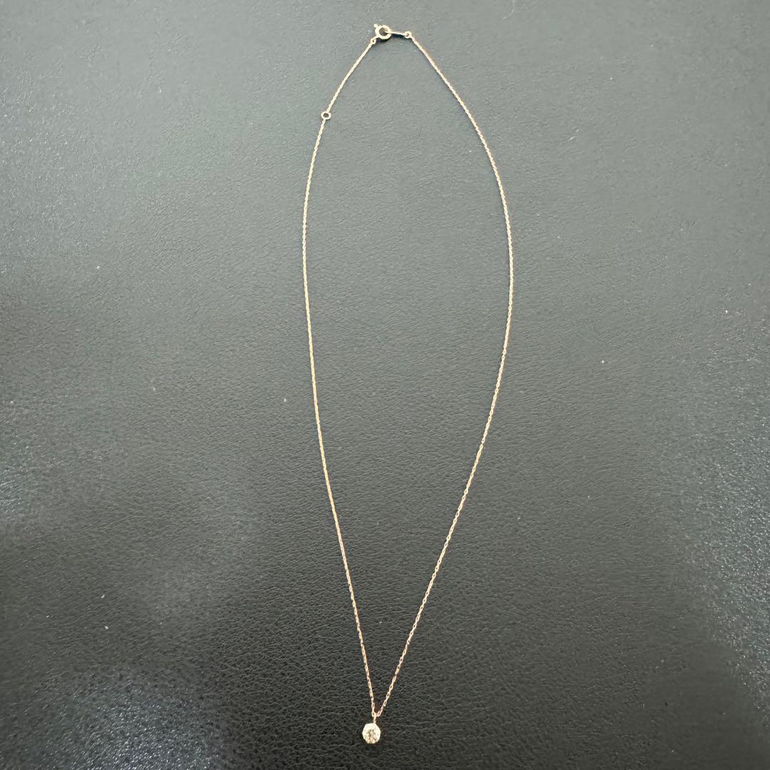 美品 ネックレス レディース ダイヤモンド 金 10KPG 0.15ct