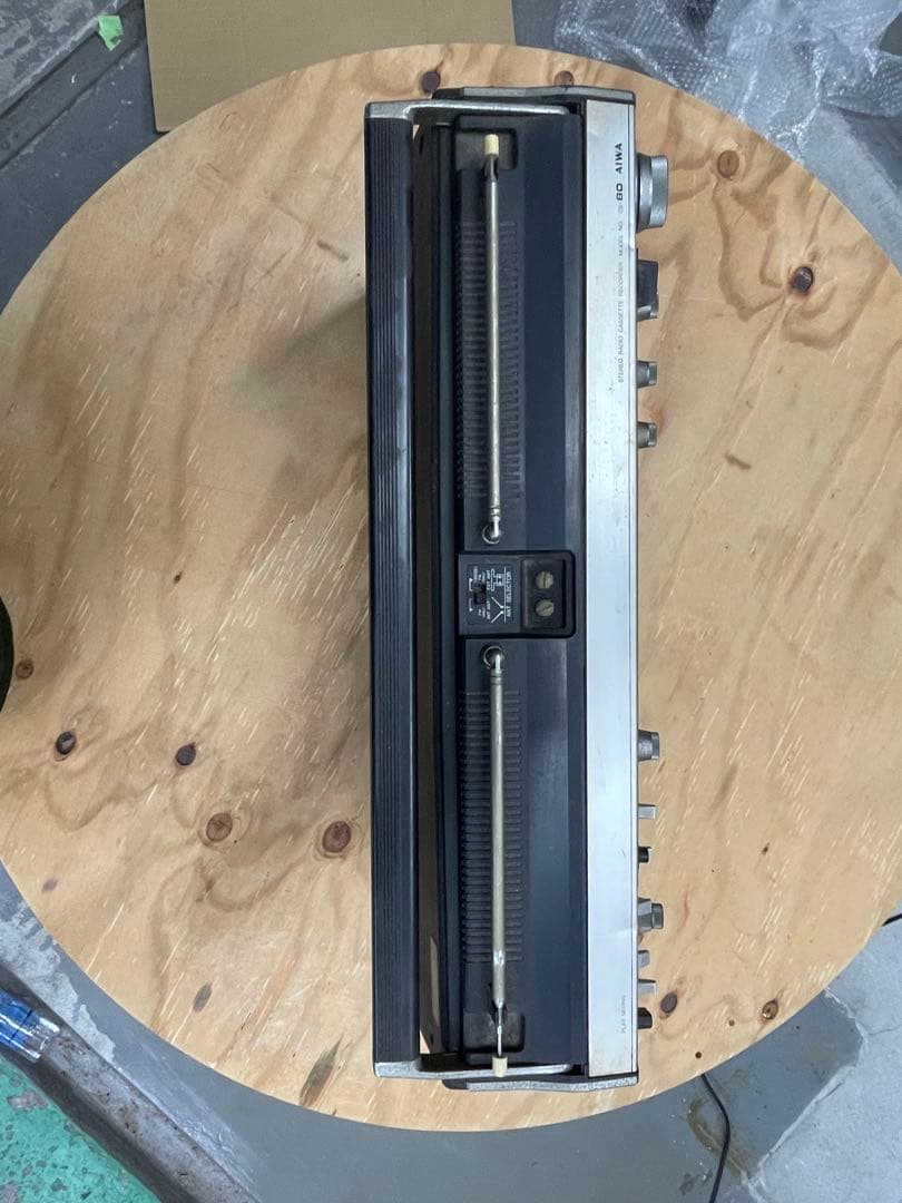 [ジャンク]AIWA FM/AMラジオ カセット CS-80