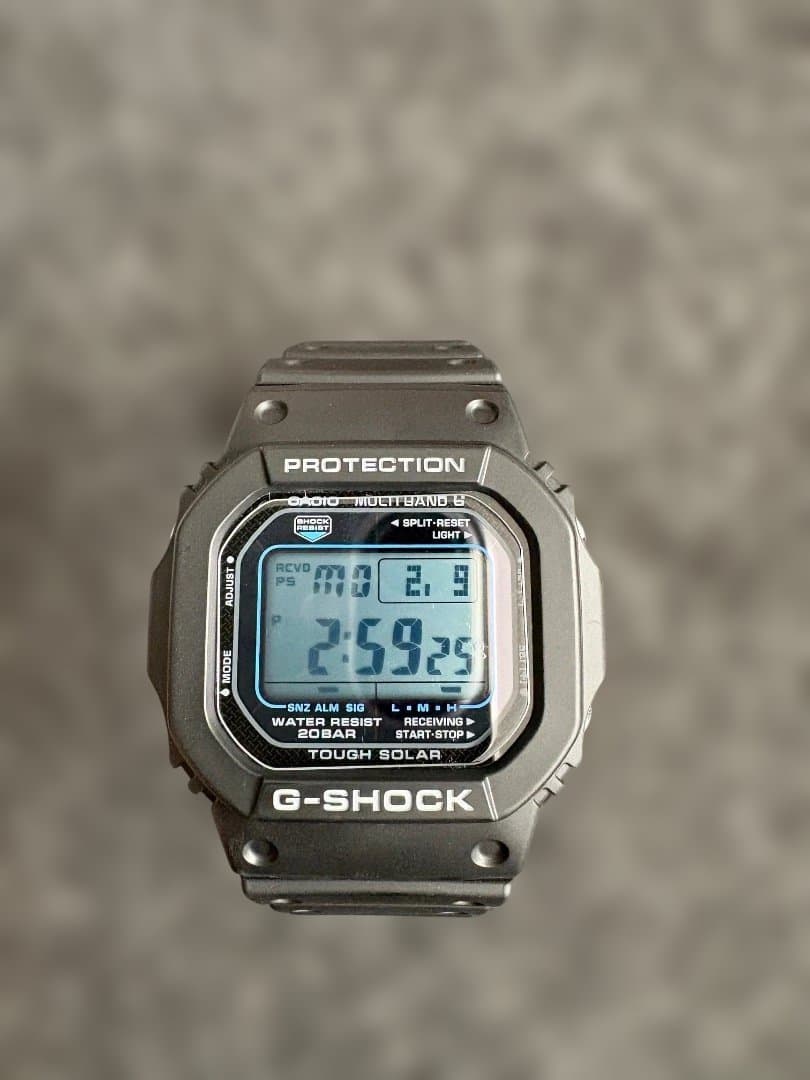 美品 ウレタンバンド GW-M5610UBC-1JF 20気圧防水 ソーラー電波