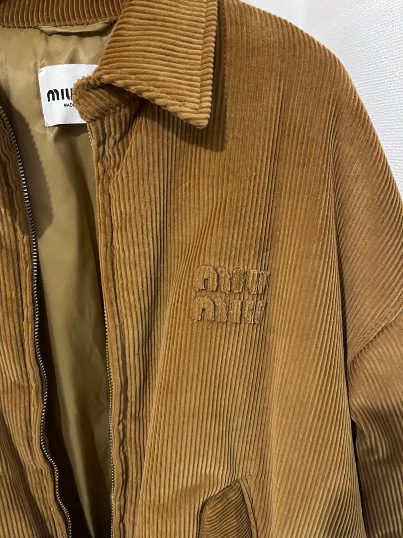 MIU MIU ミュウミュウ コーデュロイ ブルゾン ジャケット 38