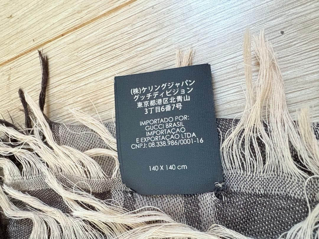 正規品GUCCI ストール　ウール/シルク