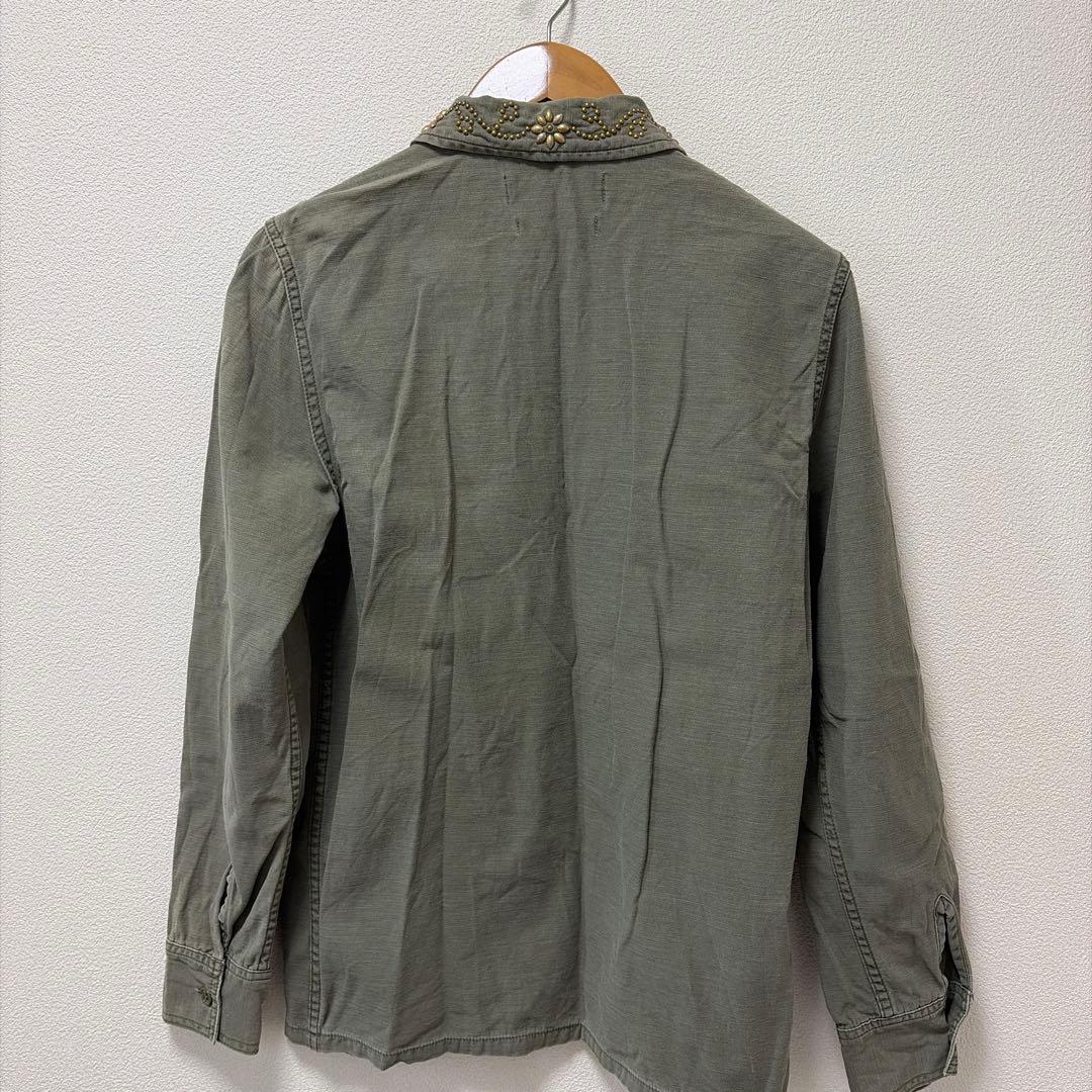 【希少】レミレリーフ　REMI RELIEF ミリタリーシャツ（襟：スタッズ）\"