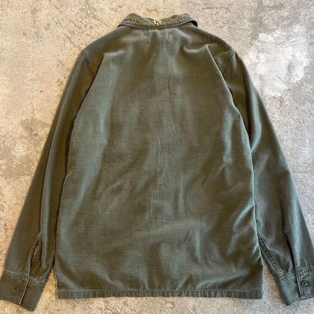 【希少】レミレリーフ　REMI RELIEF ミリタリーシャツ（襟：スタッズ）\"