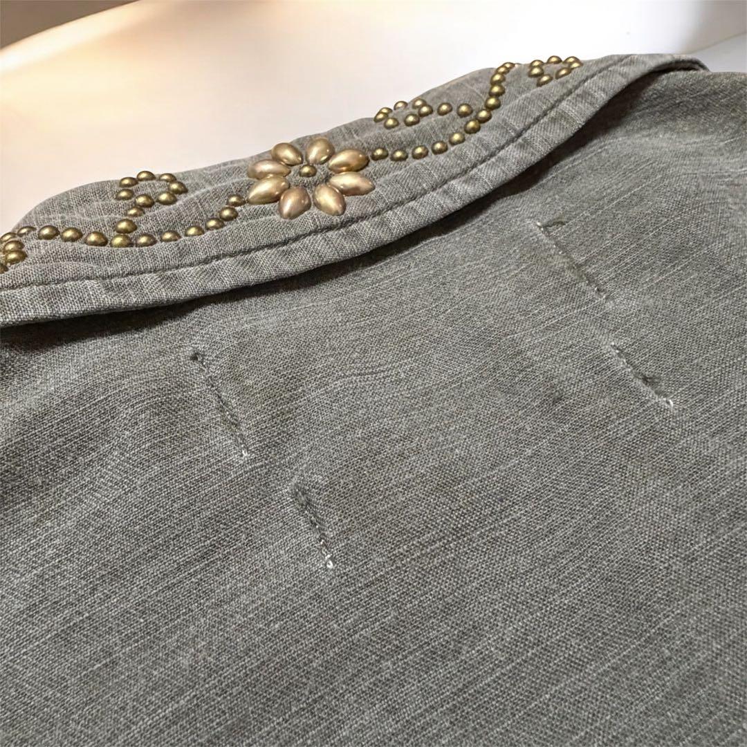 【希少】レミレリーフ　REMI RELIEF ミリタリーシャツ（襟：スタッズ）\"