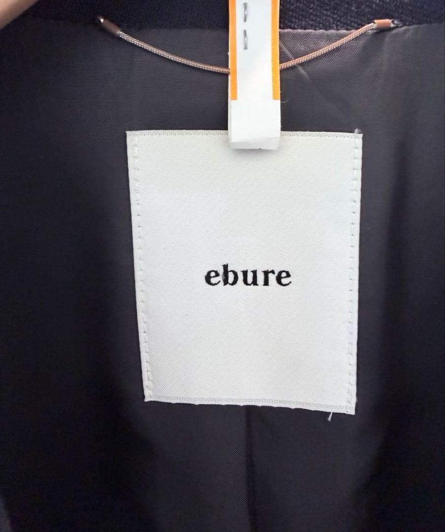 【ebure】エブール　ダブルジャケット　38サイズ　ネイビー