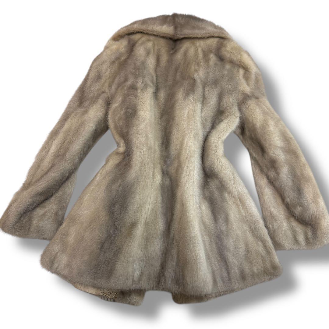 silver blu 1703 サファイヤミンク　毛皮 ファーコート シルバー