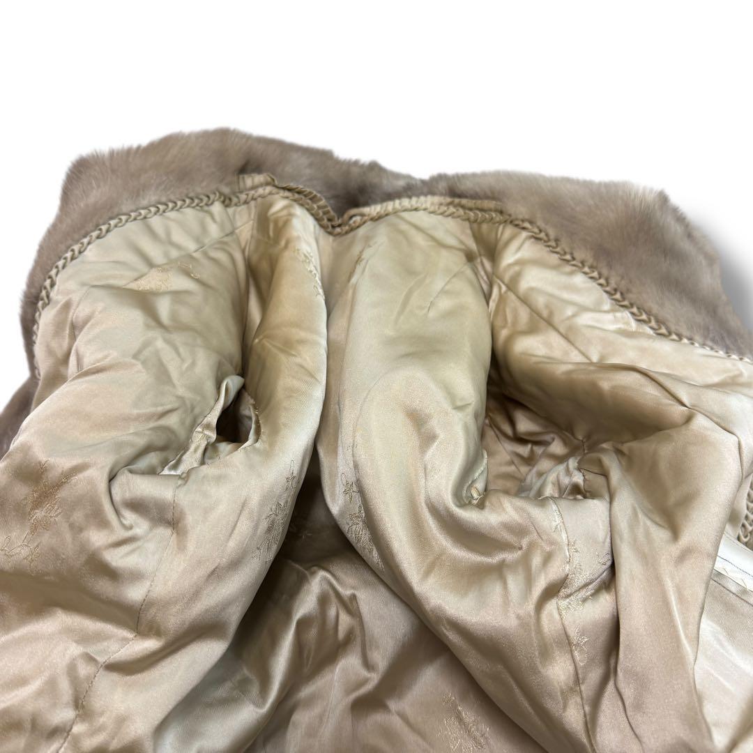 silver blu 1703 サファイヤミンク　毛皮 ファーコート シルバー