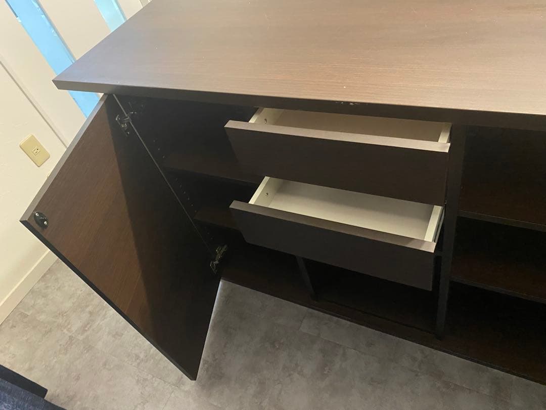 【凛】バーカウンター横150センチ　多少キズあり　収納がたっぷり