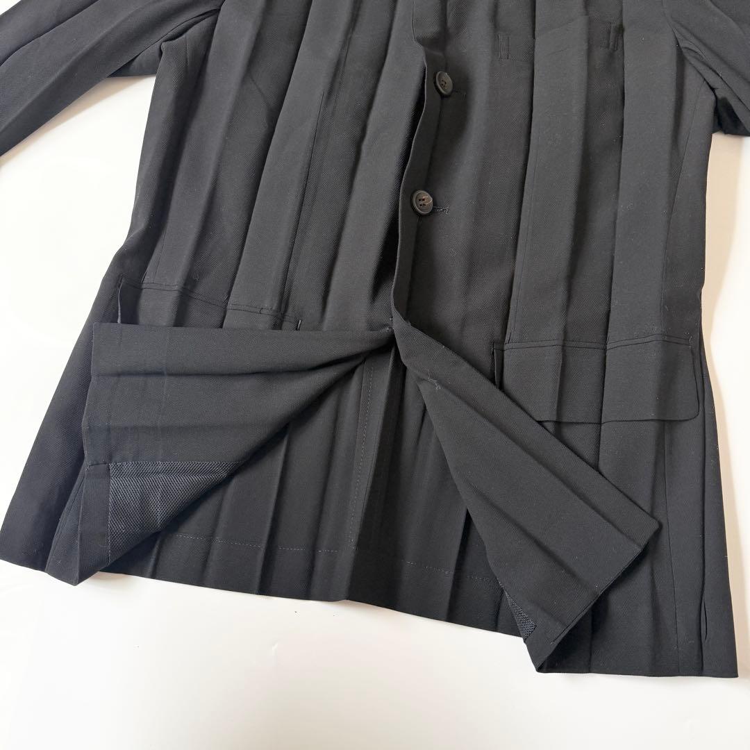ISSEY MIYAKE プリーツ テーラードジャケット サイズS ブラック