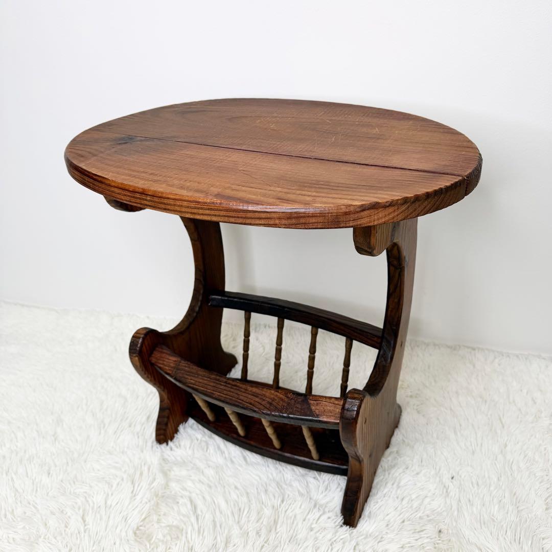 英国ビンテージ レトロ 楕円形 サイドテーブル アンティーク ヴィンテージ