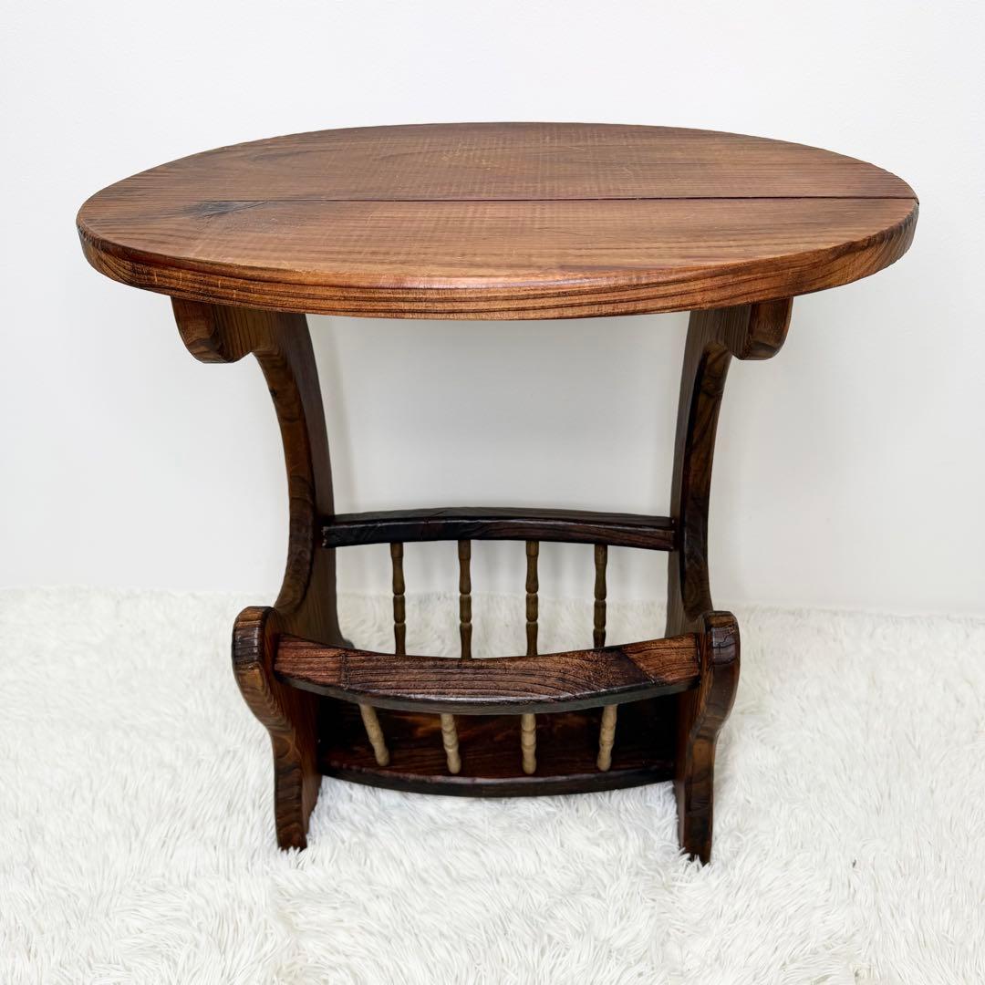 英国ビンテージ レトロ 楕円形 サイドテーブル アンティーク ヴィンテージ