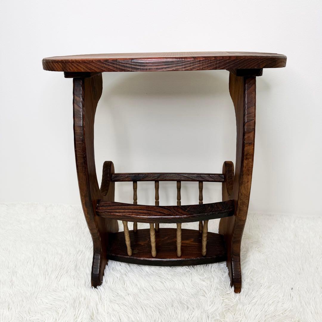 英国ビンテージ レトロ 楕円形 サイドテーブル アンティーク ヴィンテージ