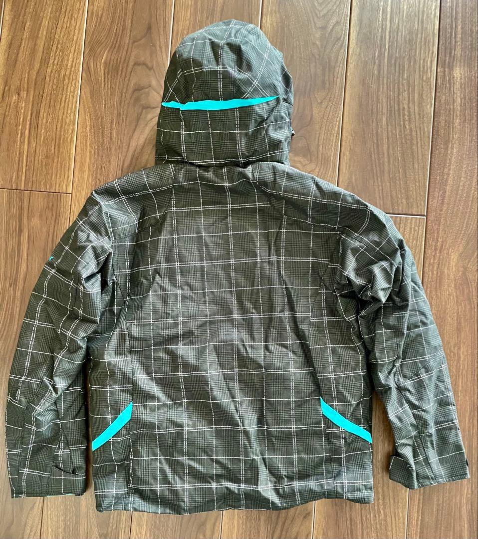 美品 フェニックス スキーウェア上下セット メンズM 黒チェック✖️水色