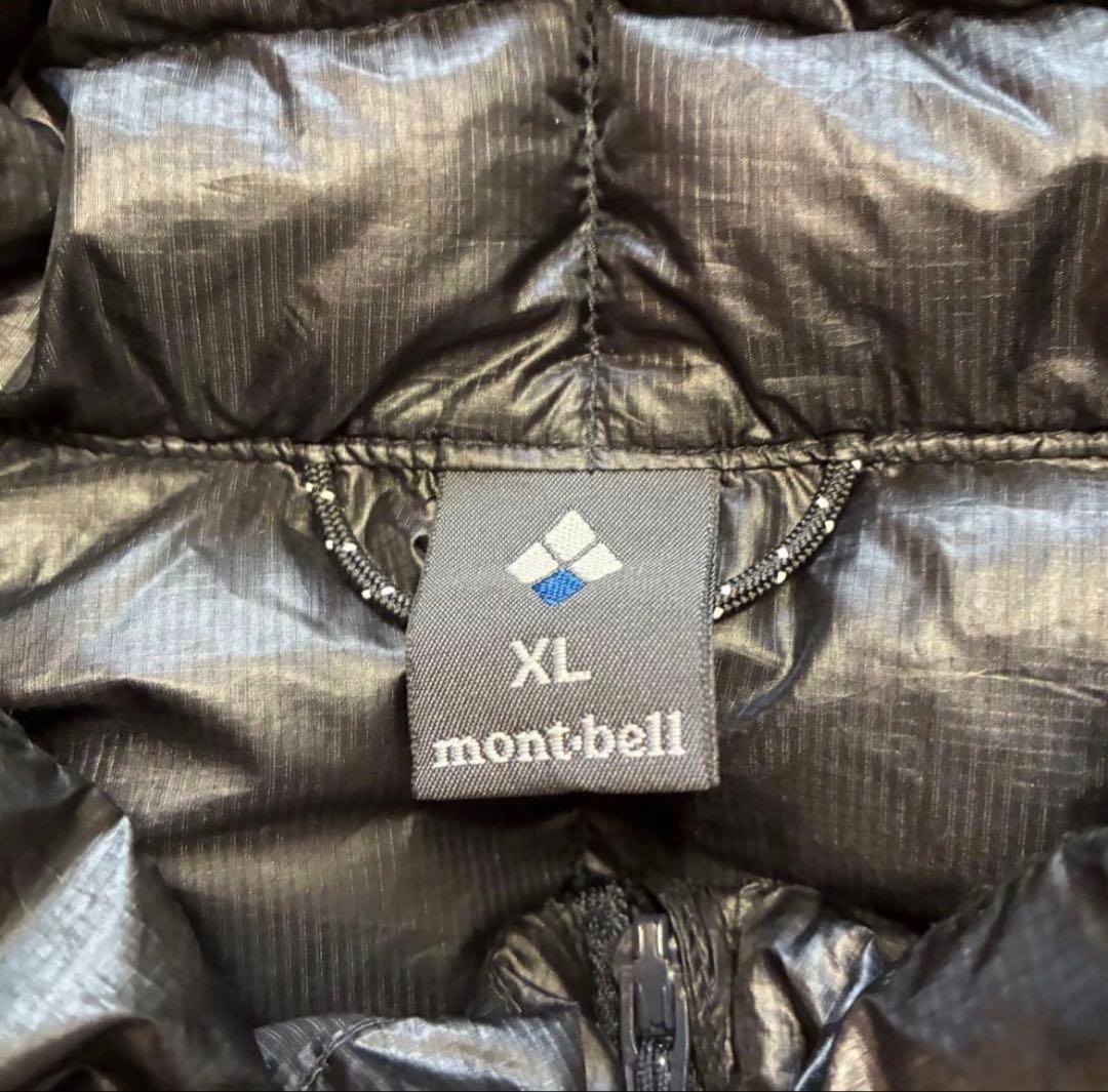 【極美品】モンベル プラズマ1000 ダウンベスト 黒 メンズXL 軽量92g