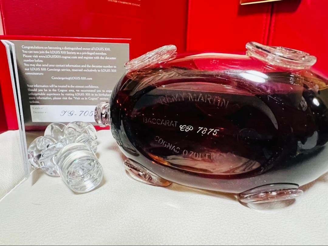 レミーマルタン ルイ13世　バカラ　冊子・替栓・化粧箱・外箱！未開封　正規品