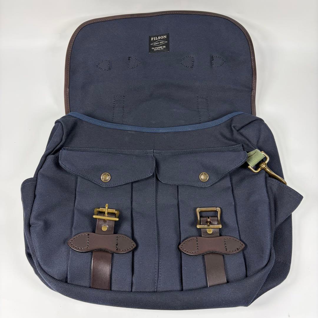 【美品】FILSON フィルソン フィールドバッグ Мサイズ ネイビー