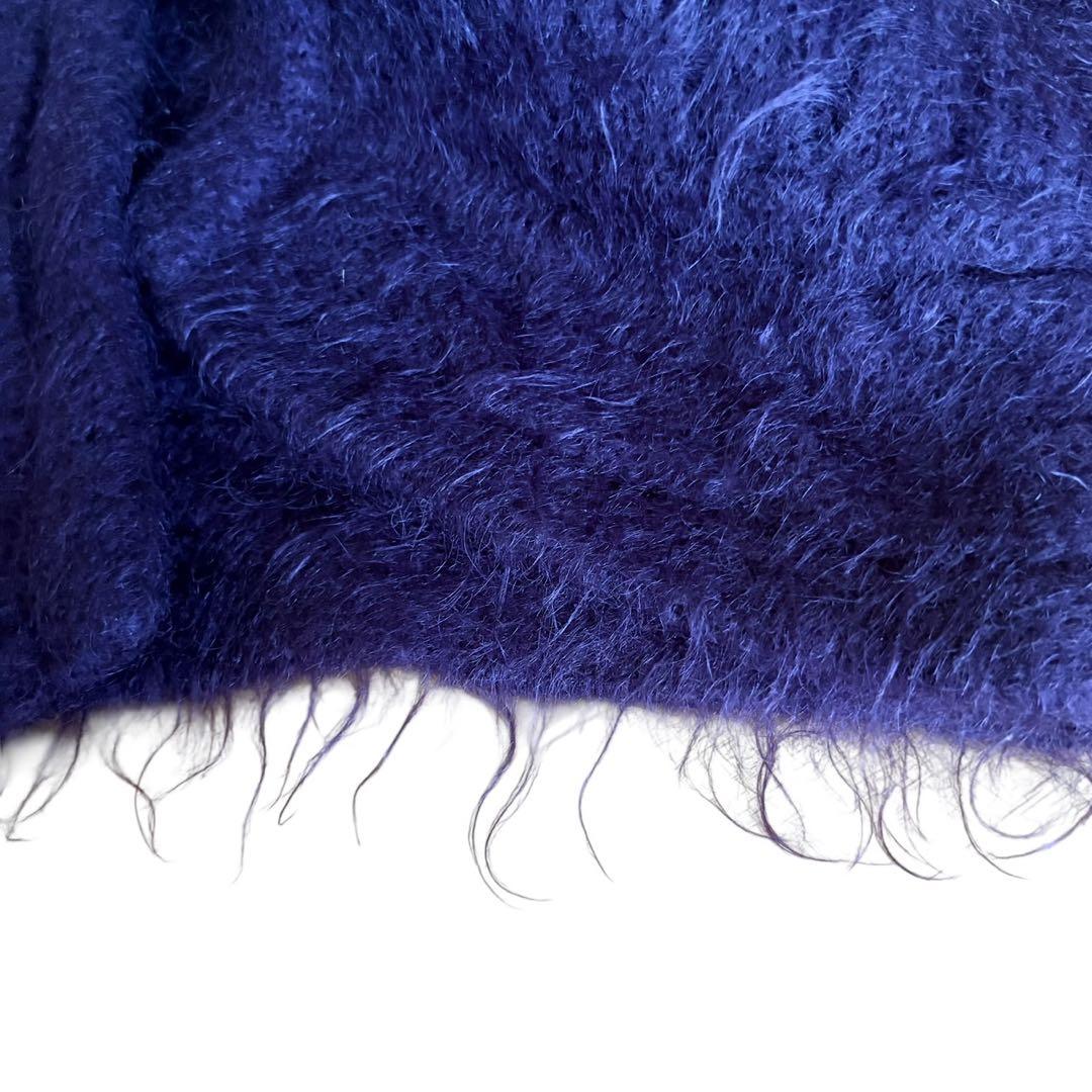 希少 ISSEY MIYAKE 起毛ウールベスト 紫 S〜M相当　極暖