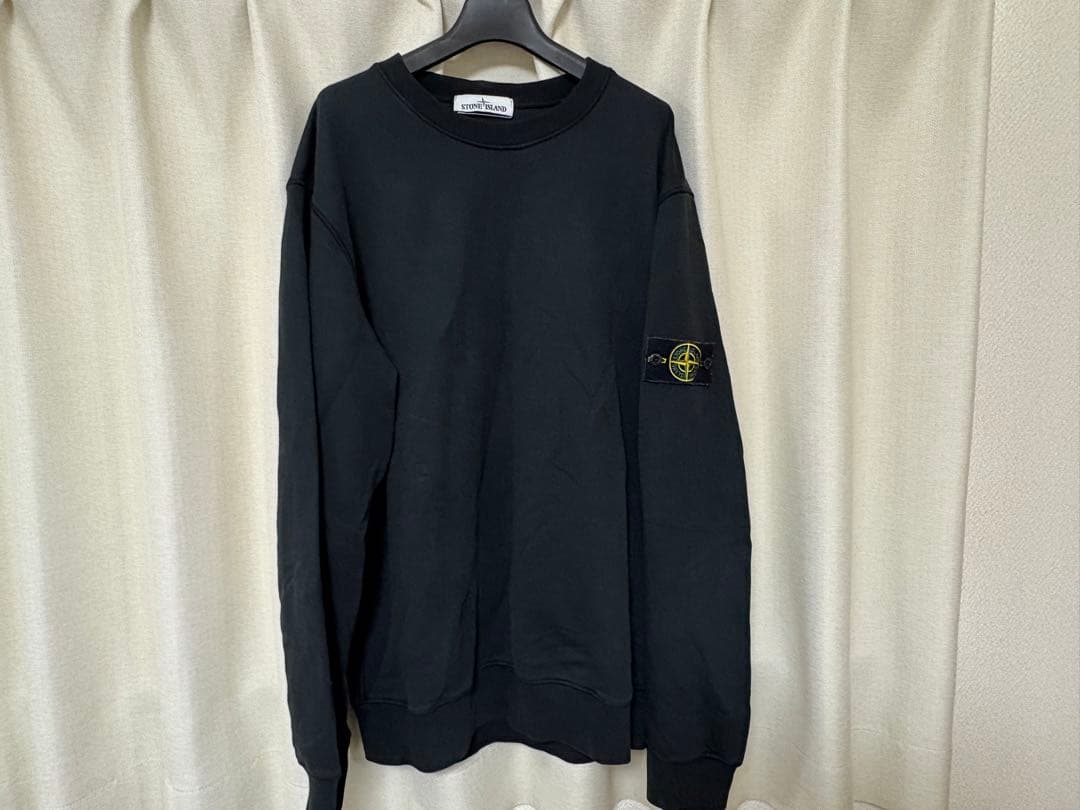 STONE  ブラック スウェット