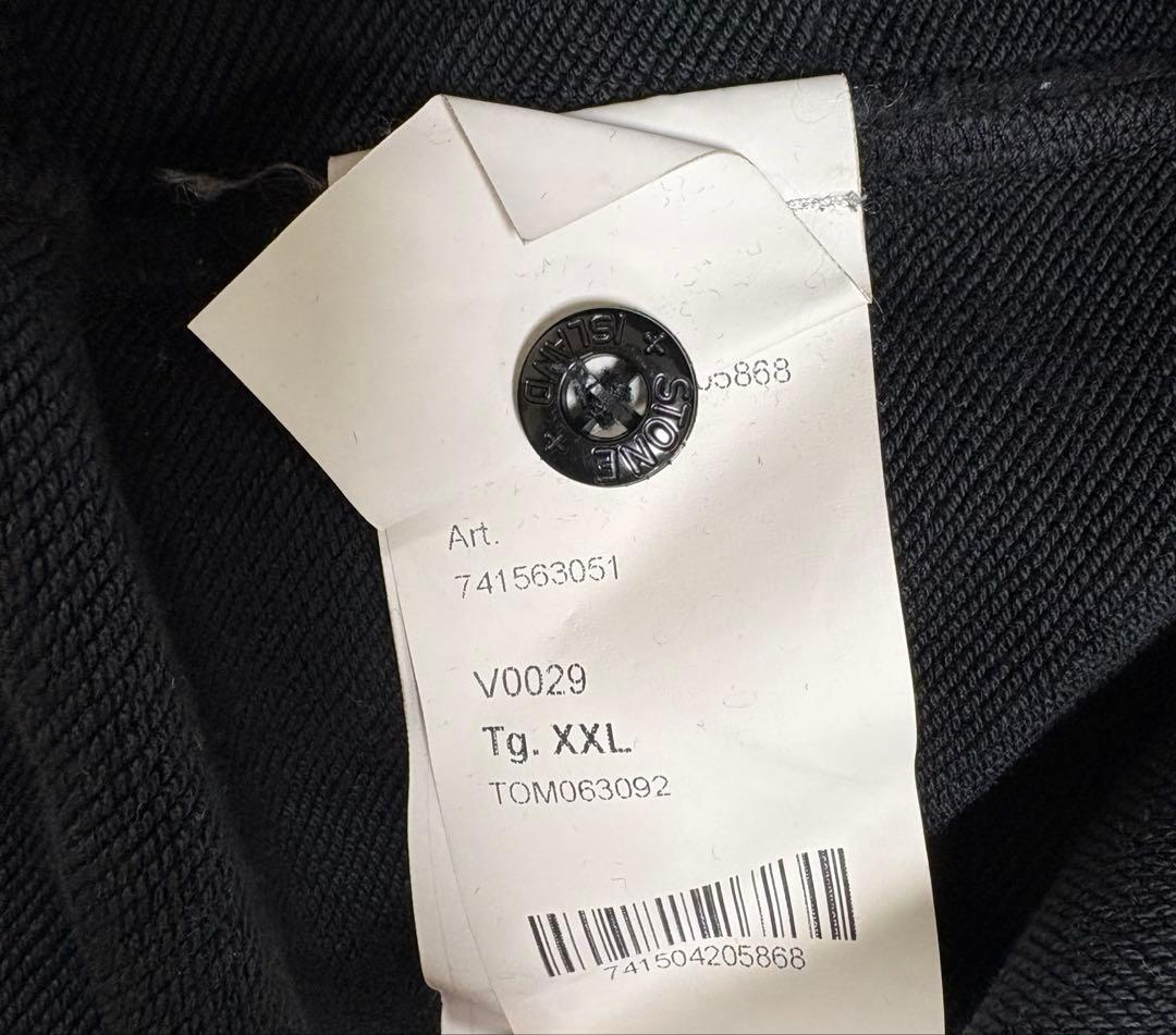 STONE  ブラック スウェット