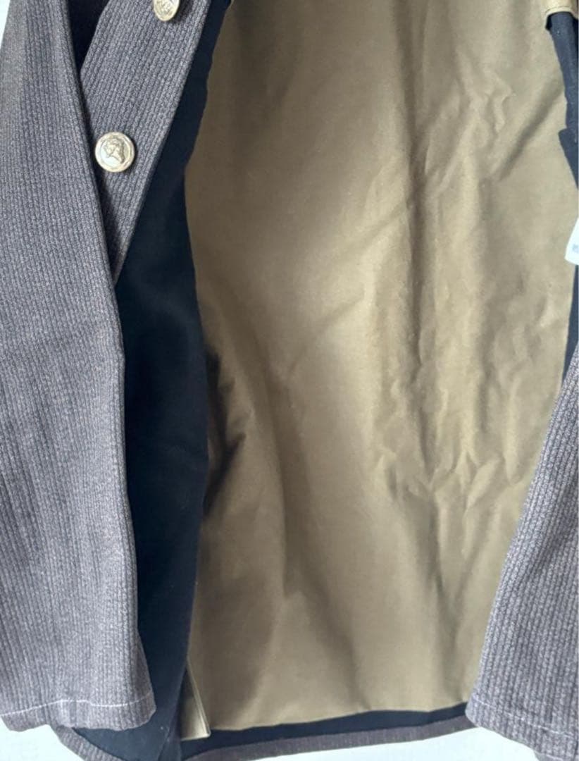 【極美品】フレンチ ハンティングジャケット 動物ボタン フランス製