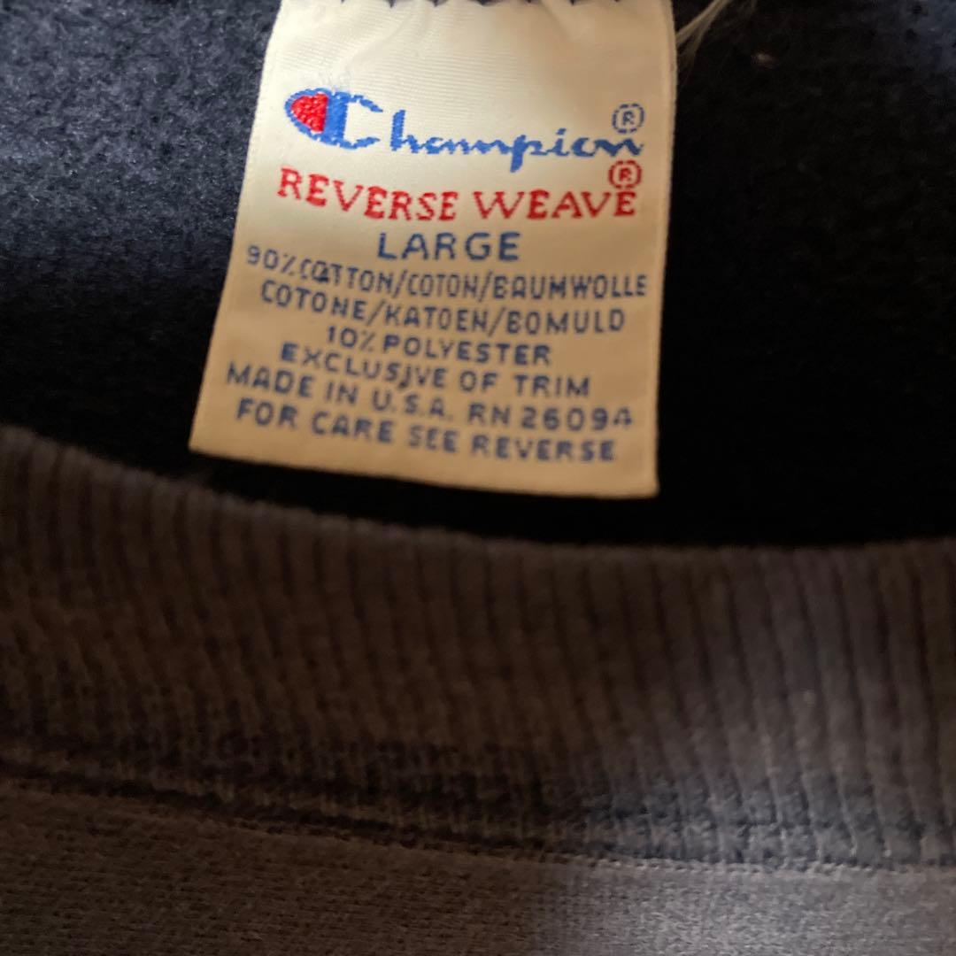 BAPE ロゴプリント ネイビー スウェット