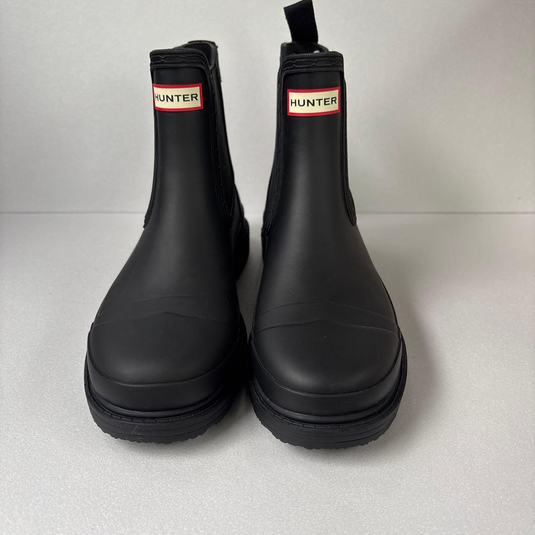 【新品・未使用品】HUNTER ブラック チェルシーブーツ