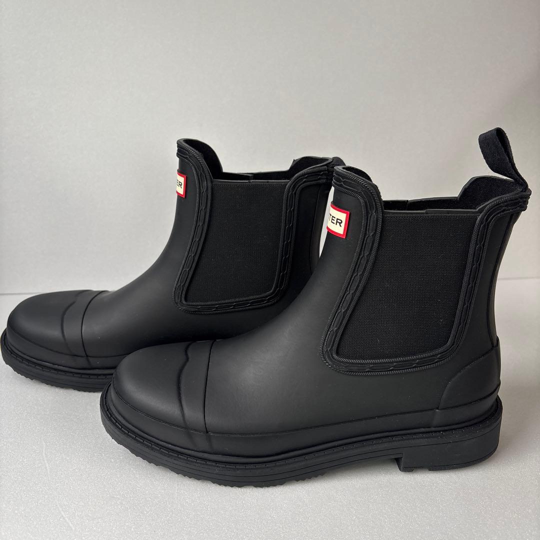 【新品・未使用品】HUNTER ブラック チェルシーブーツ