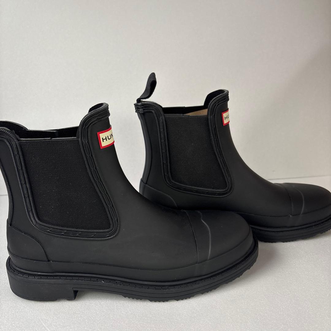 【新品・未使用品】HUNTER ブラック チェルシーブーツ