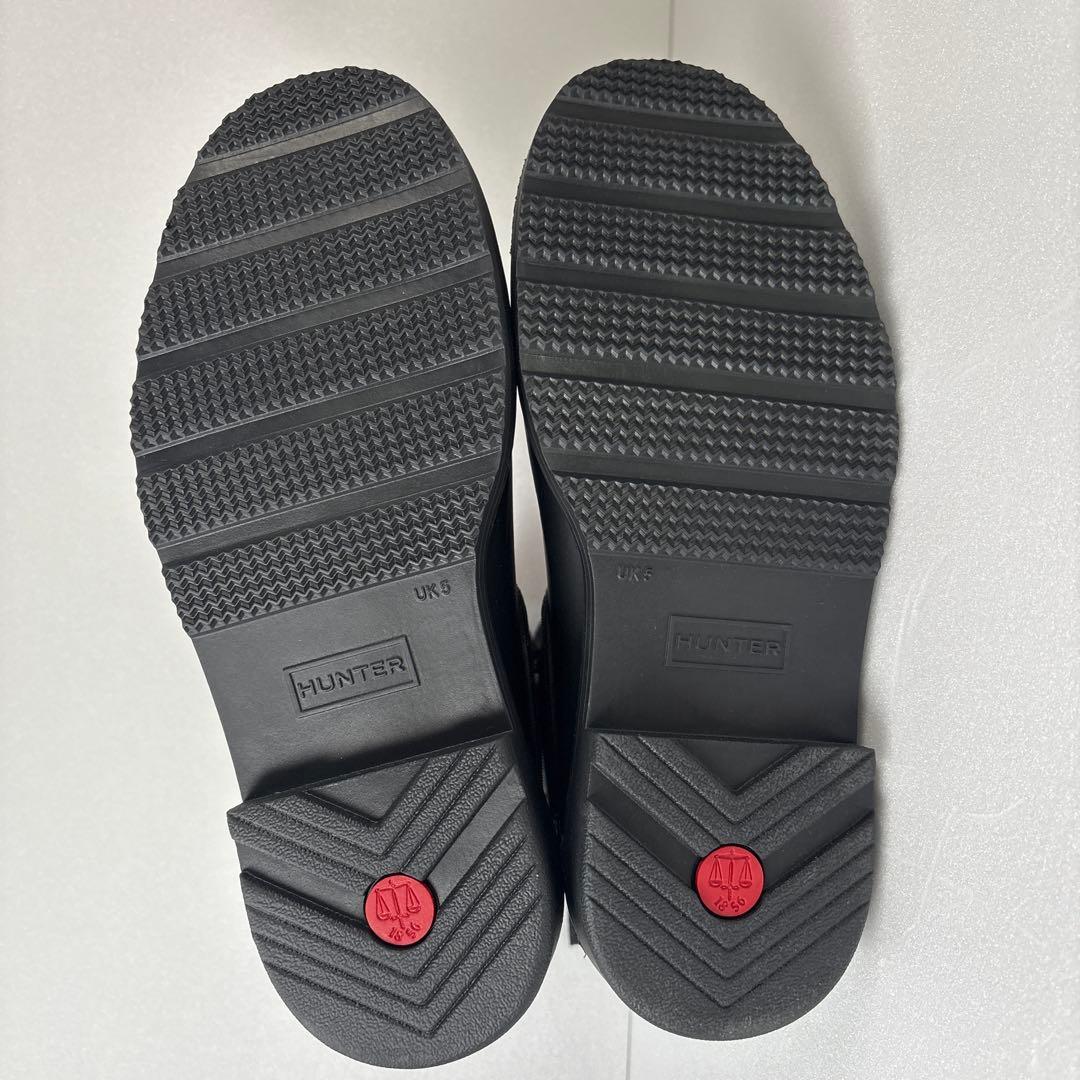 【新品・未使用品】HUNTER ブラック チェルシーブーツ