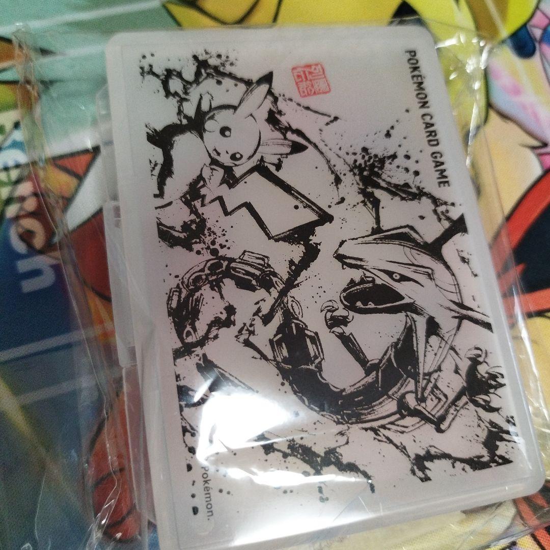 匿名配送無料墨絵列伝ピカチュウ　レックウザ　プレイマット他豪華セット　64枚×3