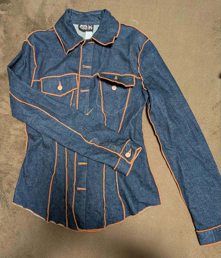 Jean Paul GAULTIER　デニムジャケット オレンジステッチ
