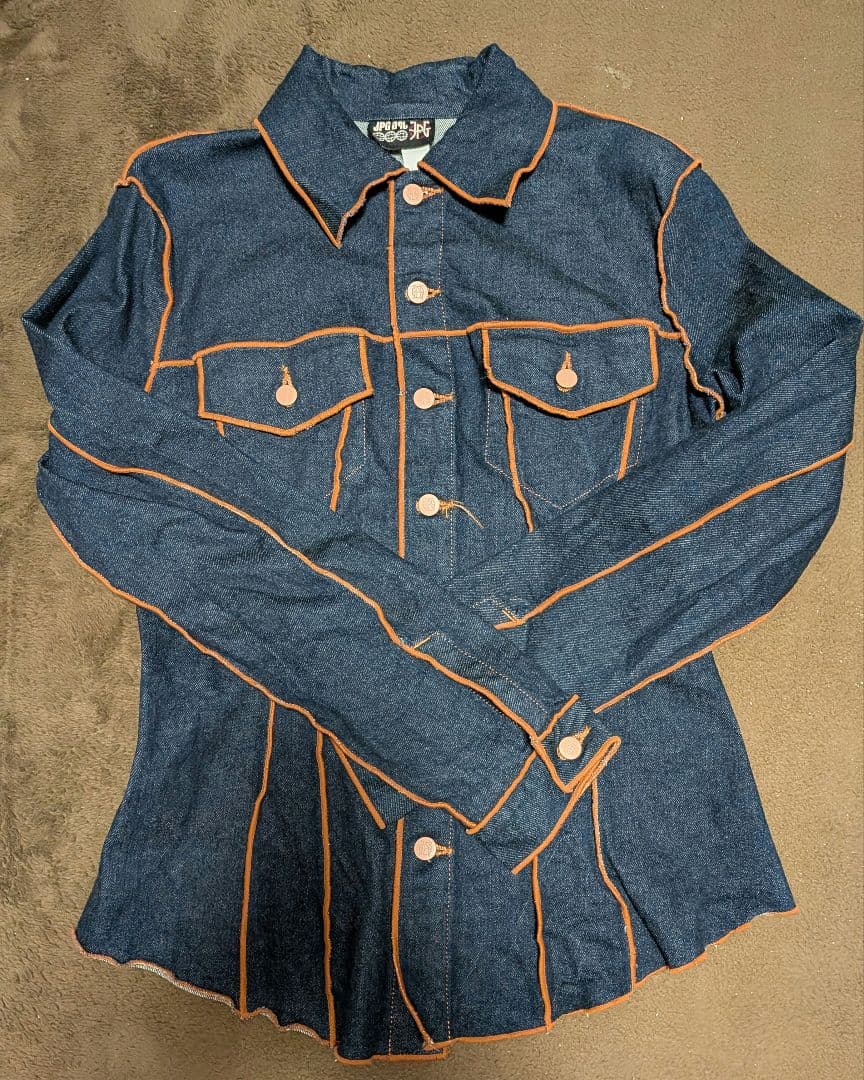 Jean Paul GAULTIER　デニムジャケット オレンジステッチ
