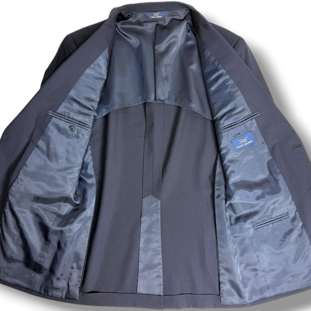 J7382 美品 ブルックスブラザーズ 金ボタン 紺ブレザー 紺ブレ 37SHT