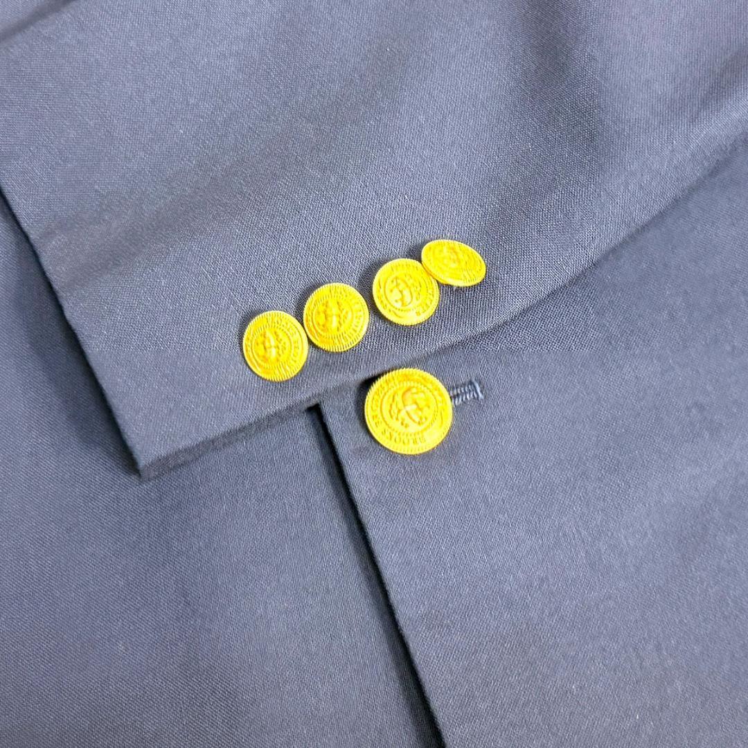 J7382 美品 ブルックスブラザーズ 金ボタン 紺ブレザー 紺ブレ 37SHT