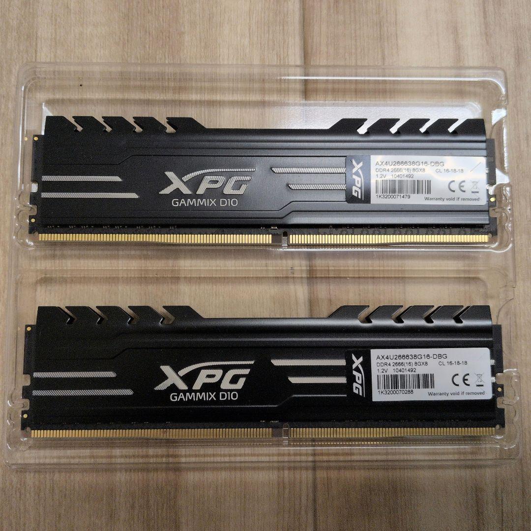 XPG GAMMIX D10 DDR4 8GB 2666MHz ×2 =16GB