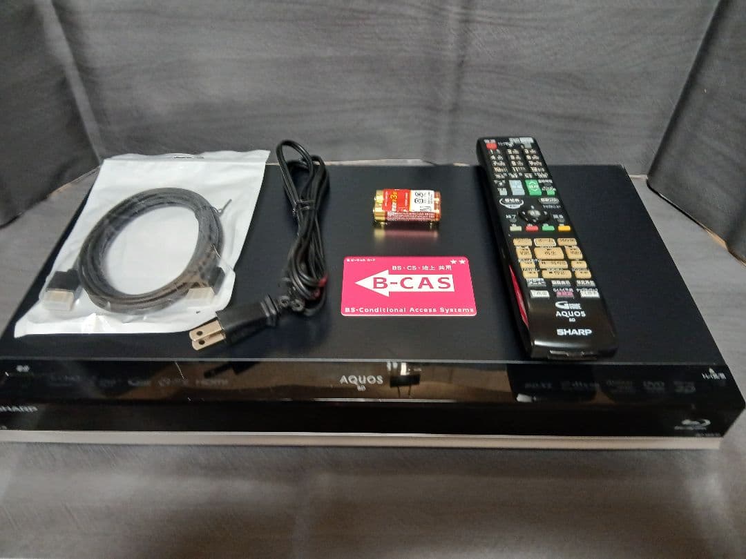 500GB シャープ AQUOS BDレコーダー☆BD-W570☆リモコン付 5