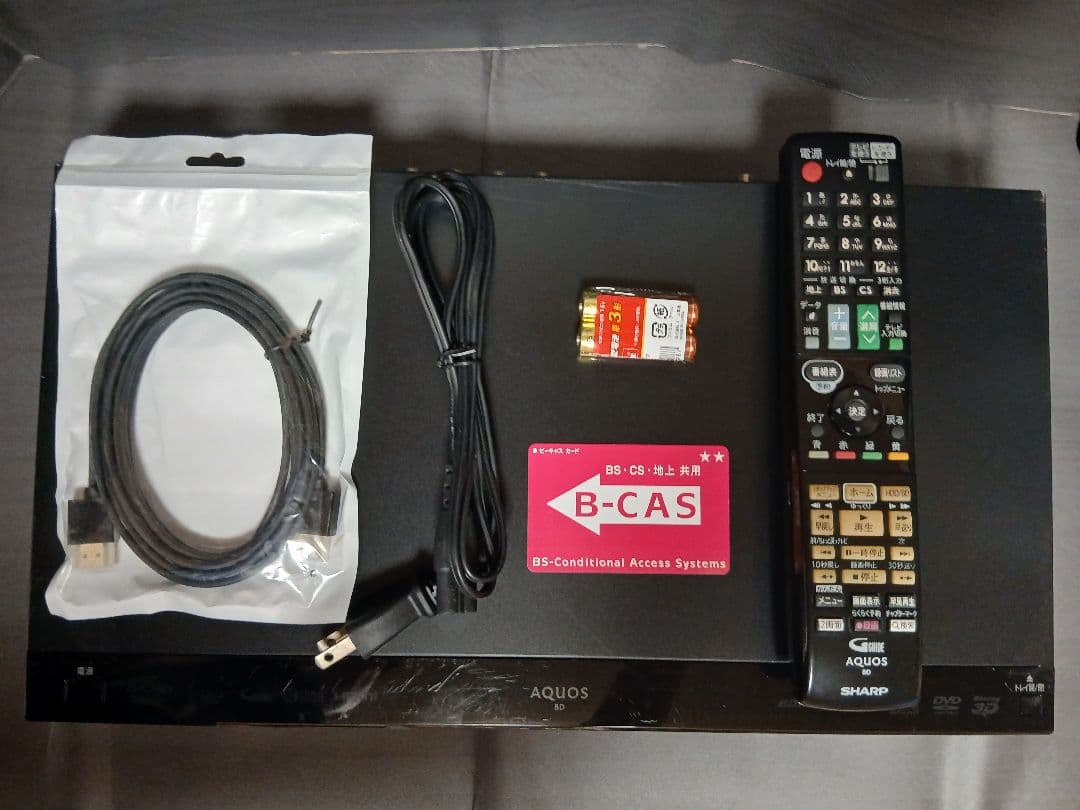 500GB シャープ AQUOS BDレコーダー☆BD-W570☆リモコン付 5