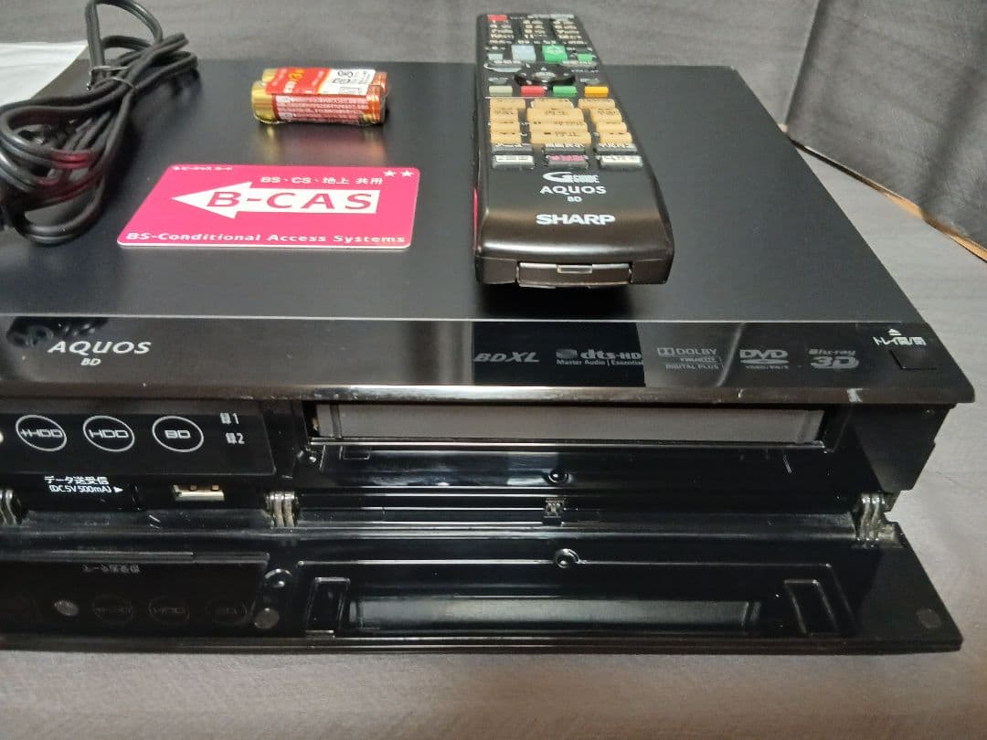 500GB シャープ AQUOS BDレコーダー☆BD-W570☆リモコン付 5